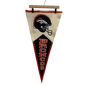 Denver Broncos NFL VTG Winning Streak Embroidered Wool Pennant Oversize Man Cave